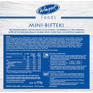 Produktbild für Fertiggericht Wingert-Foods Mini-Bifteki
