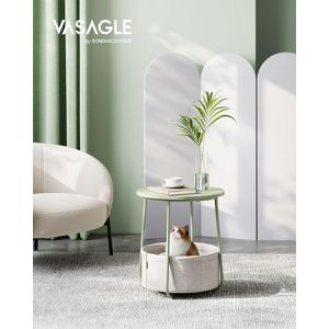 Produktbild für Beistelltisch Vasagle LET223C69, grün / creme