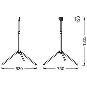 Produktbild für Baustrahler LEDVANCE Value Tripod LED, Netzbetrieb, 1,5m Kabel