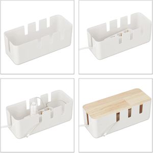 Produktbild für Kabelbox Relaxdays 10041602w, aus Kunststoff