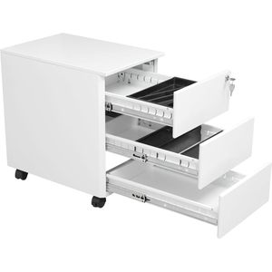 Produktbild für Rollcontainer G-Office MPS/PM.3, aus Metall, weiß