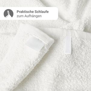 Produktbild für Handtuch NatureMark Frottier, weiß, 30 x 50 cm