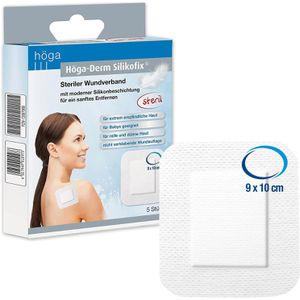 Pflaster Höga Derm Silkofix, 5 Strips