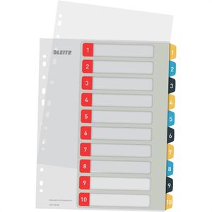 Register Leitz 1247-00-00 Cosy, A4 Überbreite 1-10