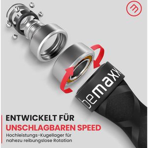 Produktbild für Springseil bemaxx Speed Rope Set, Stahlseil mit Kugellager