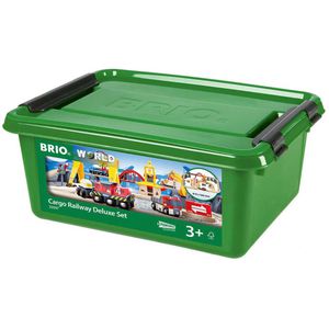 Produktbild für Spielzeugeisenbahn BRIO World Frachten Set Deluxe