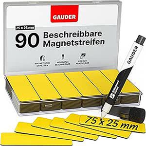 Magnetschilder Gauder ME-75x25, gelb