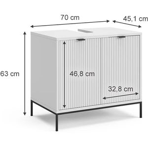 Produktbild für Waschbeckenunterschrank Vicco Eliza, stehend