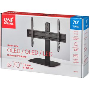Produktbild für TV-Ständer One-For-All WM2670, schwarz, Metall &amp; Glas