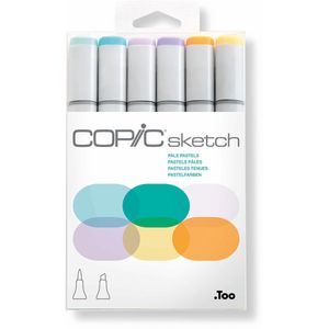 Produktbild für Layoutmarker COPIC Sketch Set Pale Pastels