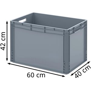 Produktbild für Eurobox AUER EG 64/42, grau, 88 Liter