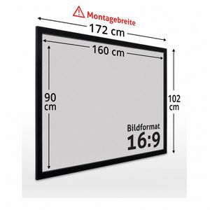 Produktbild für Beamer-Leinwand ESMART Professional MIRALE GRAU