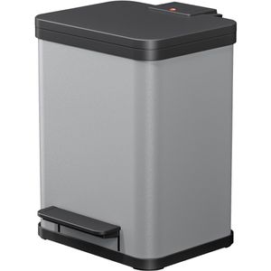 Produktbild für Mülleimer Hailo Öko uno Plus M, silber