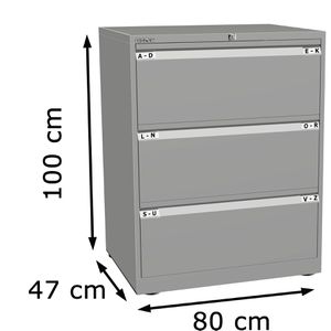 Produktbild für Hängeregisterschrank Bisley Essentials YESF0810