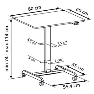 Produktbild für Stehtisch LogiLink Sit-stand EO0050W, weiß