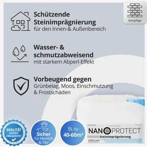 Produktbild für Steinimprägnierung Nanoprotect ca. 60m²