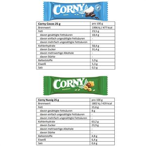 Produktbild für Müsliriegel Corny Mix mit 7 Sorten