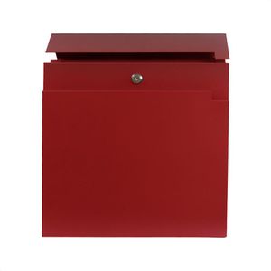 Produktbild für Briefkasten SafePost ScanPro 810 RAL3002, rot, aus Stahl