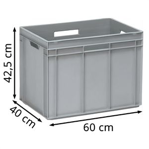 Produktbild für Eurobox Fetra 1337, grau, 89 Liter