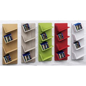 Produktbild für CD-Regal VCM Lansi, 911793, sonoma eiche