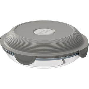 Mikrowellengeschirr Maped Concept transparent / grau, aus Glas
