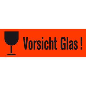 Produktbild für Hinweisetiketten Herma 6750, Vorsicht Glas