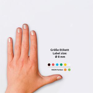 Produktbild für Markierungspunkte Zweckform 59994, farbig sortiert