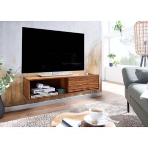 Produktbild für Lowboard Wohnling WL6.524, aus Massivholz, grifflos, sheesham