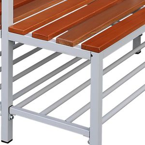 Produktbild für Umkleidebank Lüllmann 806140, Sitzfläche Holz, 120 cm