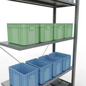 Produktbild für Anbauregal Schulte 12745-130, 5 Metallböden