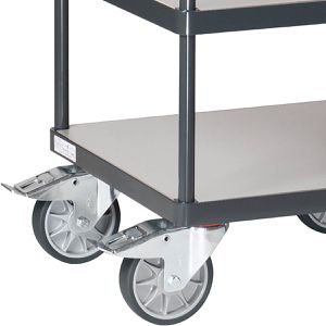 Produktbild für Tischwagen Fetra 2416-7016 Grey Edition, aus Metall &amp; Holz
