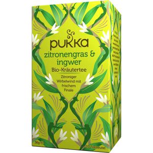 Pukka Tee Zitronengrass und Ingwer, BIO, 20 Teebeutel, 36g