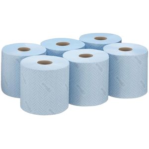 Produktbild für Putztuchrolle Wypall L10 7255, aus Zellstoff, blau