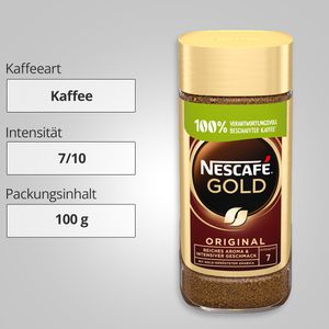 Produktbild für Kaffee Nescafe Gold Das Original