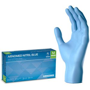 Einmalhandschuhe Arnomed Nitril Blue, blau, 100 Stück
