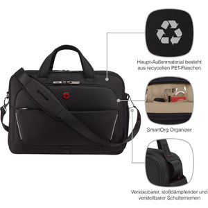 Produktbild für Laptoptasche Wenger Meteor Brief, 653498, schwarz