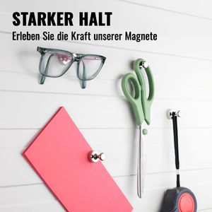 Produktbild für Magnete Poppstar 1011151, silber, Neodym Magnet