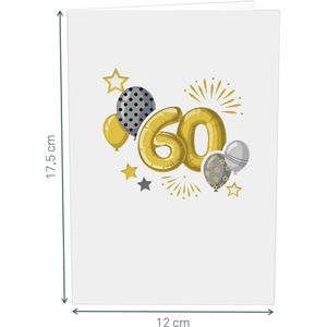 Produktbild für Geburtstagskarte papercrush 3D - 60. Geburtstag