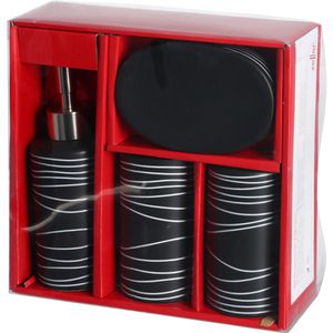 Produktbild für Badaccessoires-Set Zeller 18252, 4-teilig
