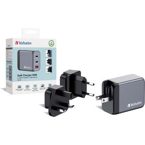 Produktbild für USB-Ladegerät Verbatim GNC-65, GaN, 65 Watt