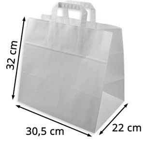 Produktbild für Papiertüten ELCO Premium 7010205.10, weiß