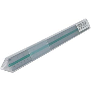 Produktbild für Dreikantmaßstab Rumold 195/4/30 Aluminium, 30cm