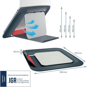 Produktbild für Laptop-Ständer Leitz Ergo Cosy, aus Kunststoff