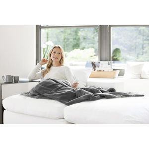 Produktbild für Heizdecke Medisana HB 675 Kuschelheizdecke XXL, hellgrau