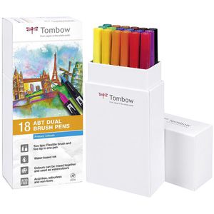 Tombow ABT Dual Brush Pen - Pastel (Pack of 18), ABT-18P-5