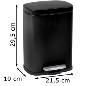 Produktbild für Mülleimer Wenko Leno, schwarz