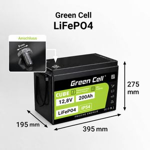 Produktbild für LiFePO4-Akku Green-Cell Cube, 200 Ah