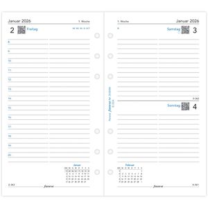 Produktbild für Kalendereinlagen Filofax 26-68446, Jahr 2026