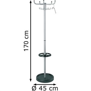 Produktbild für Garderobenständer Kerkmann Larco, 6092 silber