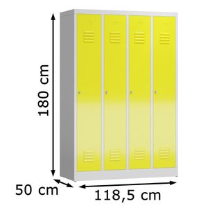 Produktbild für Spind ClassiX X-510146, gelb